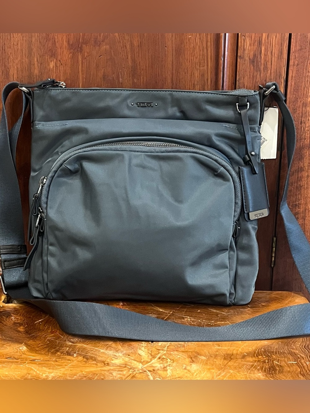 Tumi Slate Nylon Crossbody Messenger Bag NWT